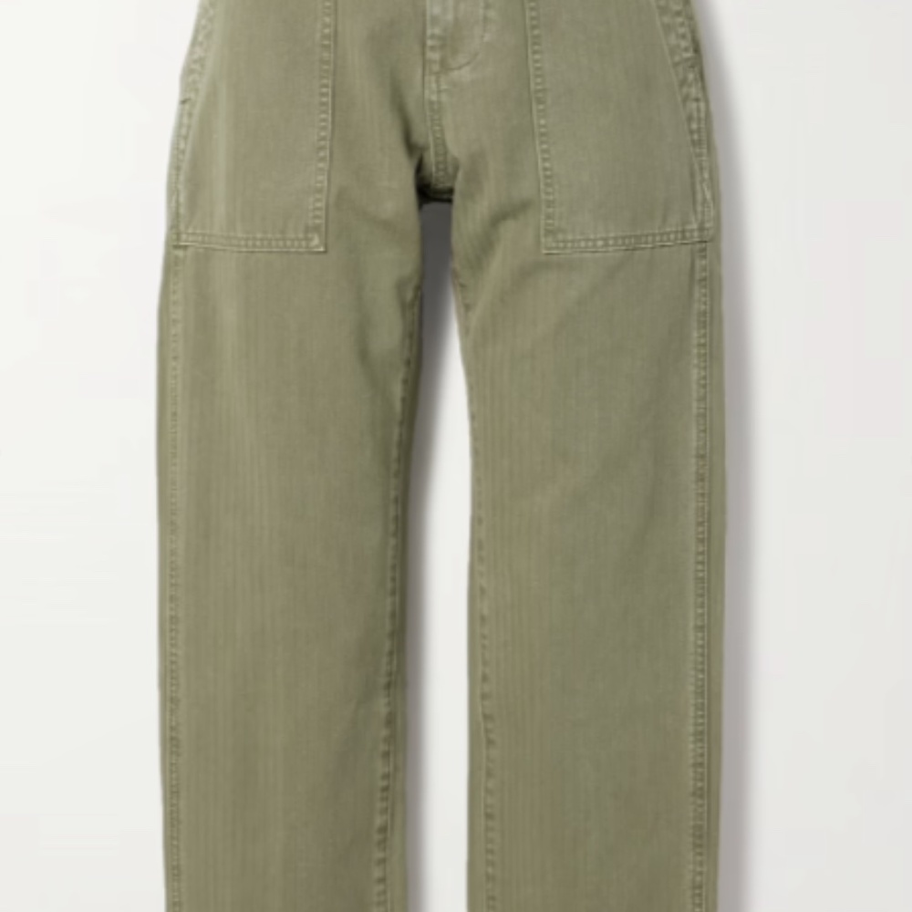 Alex Mill Utility Pant in Herringbone Vintage Olive - Size 4